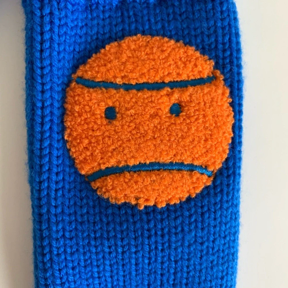 Tory Burch Sport Merino Little Grumps Mittens Blue